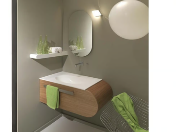 FLUX_US 8 - Corner single wall-mounted vanity unit by LASA IDEA - view 2